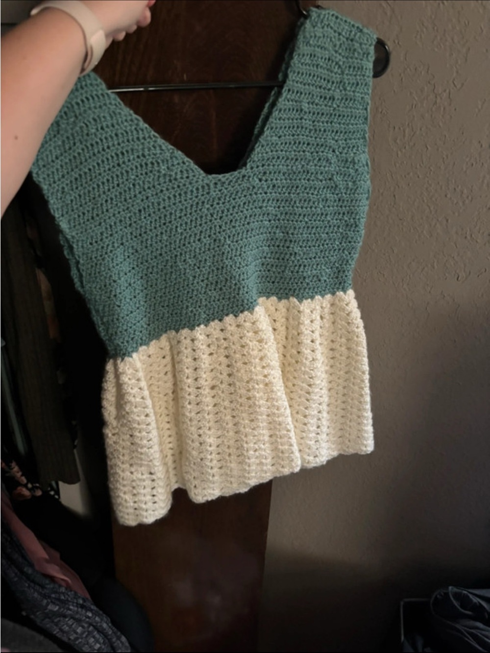 Hand made crochet top